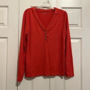 LOFT Henley Lightweight T-Shirt/Sweater